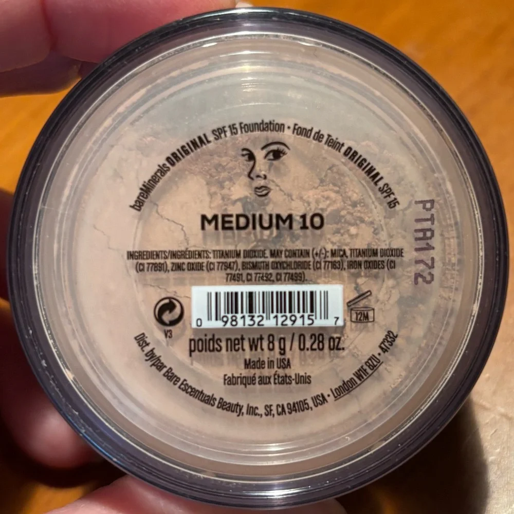Bareminerals Original Loose Talc-Free Mineral Powder Foundation SPF 15 Medium